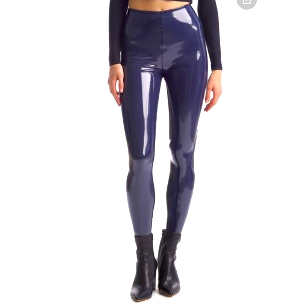 NEW Commando Legging. Patent Navy Blue.